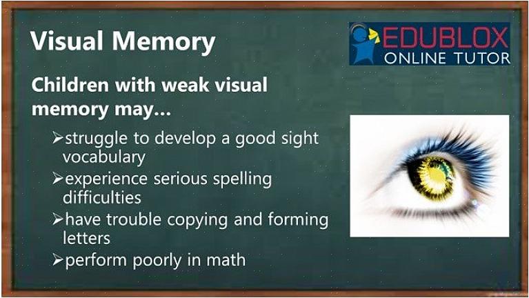 כיצד לשפר את הזיכרון החזותי אצל ילדים