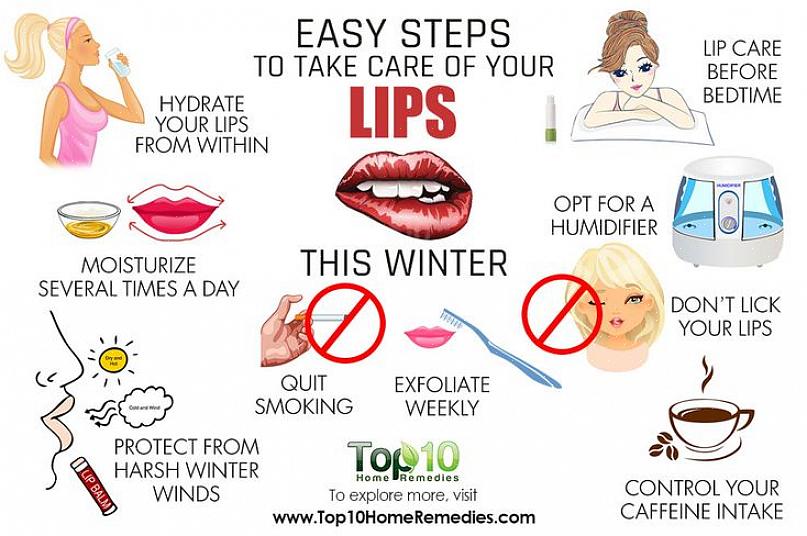 חשוב גם לדעת על כמה תרופות ביתיות להחדרת לחות השפתיים