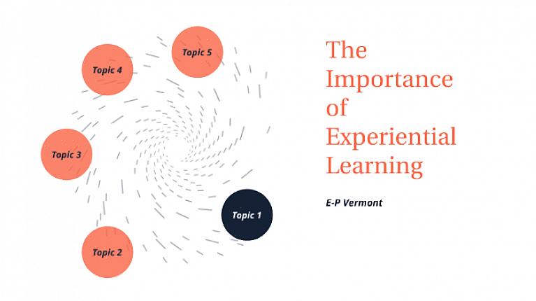 החשיבות של למידה חווייתית נעוצה בעובדה שהיא משתמשת בחוויות כדי להקל על הלמידה