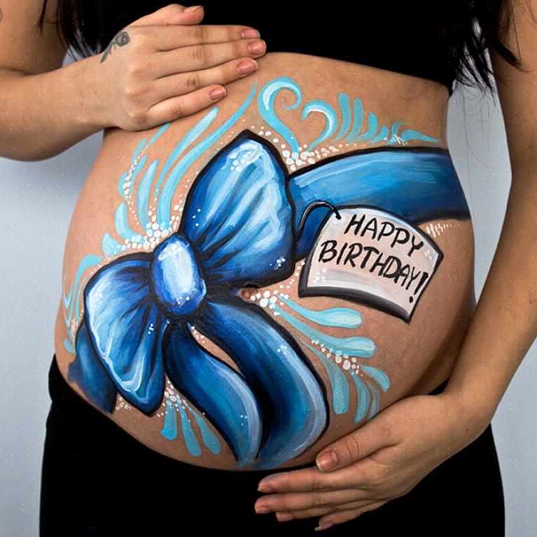 האם אי פעם שקלת לצייר בטן במהלך ההריון